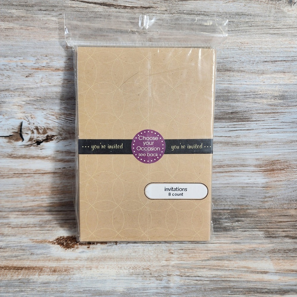 American Greetings Choose Your Occasion Invitation Set 8ct Kraft Party Supplies